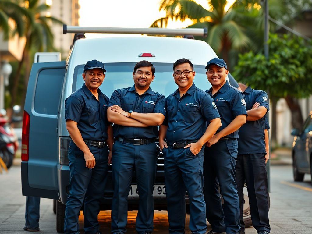The VaporDex crew outside the Bangsar workshop