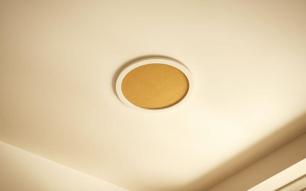 Subtle water stain on a Malaysian apartment ceiling
